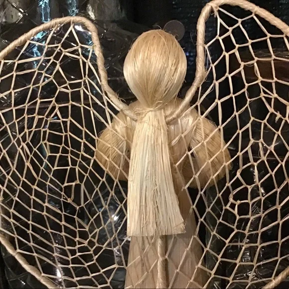 Vintage Straw angel. 9” tall. - Picture 4 of 9